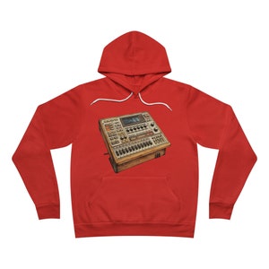 Analog Drum Machine Unisex Premium Full Zip Hoodie | Beats | Music | Producer | Music Production | Musician |
