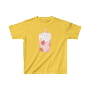 フルーツミルク - 子供用厚手コットンTシャツ | フルーツジュースボックス | ミルクカートン