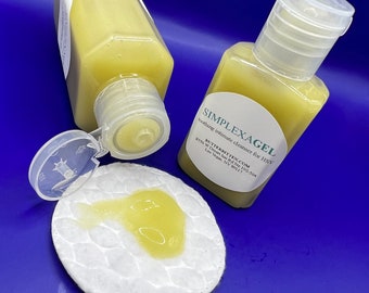 SIMPLEXAGEL h s v soothing toilet tissue cleansing gel wet wipe towelette moisturizer