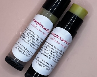 SIMPLEXASTICK - H S V cold s o r e - f e v e r blister Botanical Lip Balm “chap” stick - Not a Dr Sebi scheme