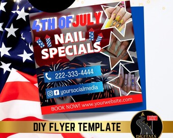 4. Juli Flyer, Memorial Day Lash Flyer, Lash Tech Memorial Day, Lash Artist Holiday Flyer, Memorial Day Sale Flyer, Unabhängigkeitstag