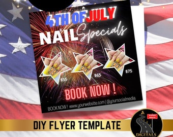 4. Juli Flyer, Memorial Day Lash Flyer, Lash Tech Memorial Day, Lash Artist Holiday Flyer, Memorial Day Sale Flyer, Unabhängigkeitstag