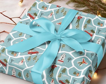 Papel de regalo navideño ecológico para regalos perfectos: bonito papel de regalo navideño ideal para regalos de niños