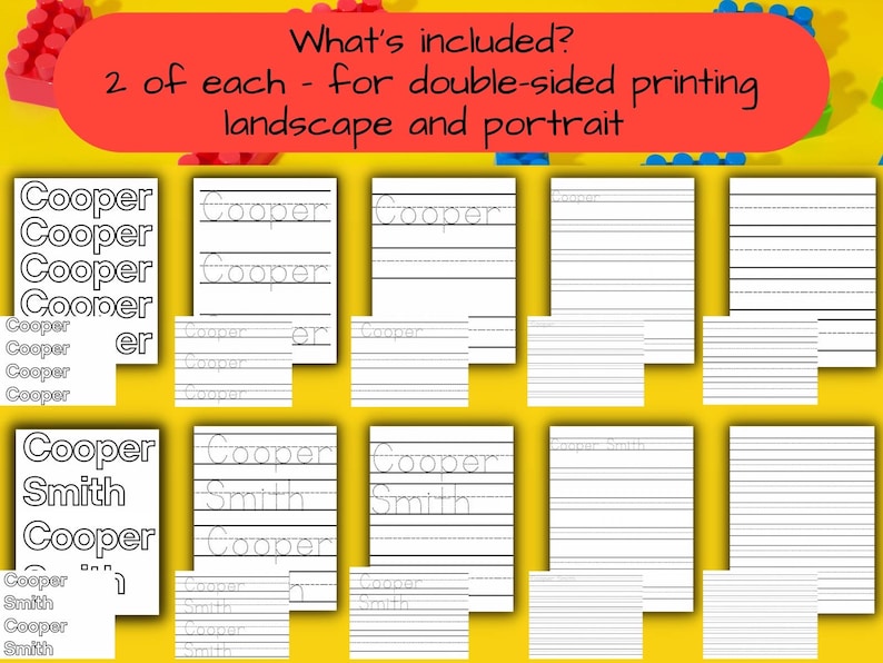 Customizable Name Handwriting Worksheets, Preschool Worksheets ...