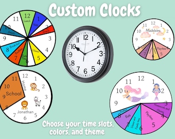 Personalized Kids Routine Clock: Custom Visual Schedule