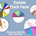 Personalized Custom Clock, Unique Wall Clocks, Kids Daily Routine ...