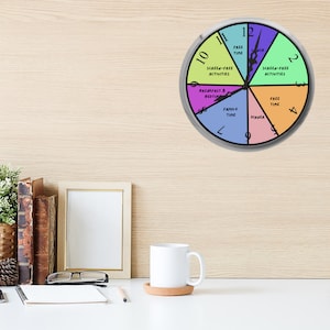 Home school clock schedule, daily schedule, editable download, home school routine, exceptional kids, visual schedule, ADHD kids, parenting