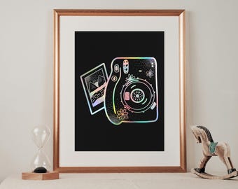 Polaroid Camera Foil Print