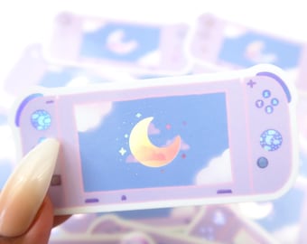 Gaming Console Holographic Vinyl Sticker