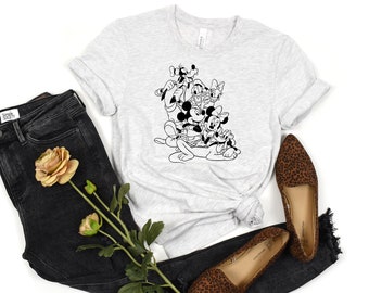 Mickey And Friends- Unisex Jersey T-Shirt- BELLA + CANVAS