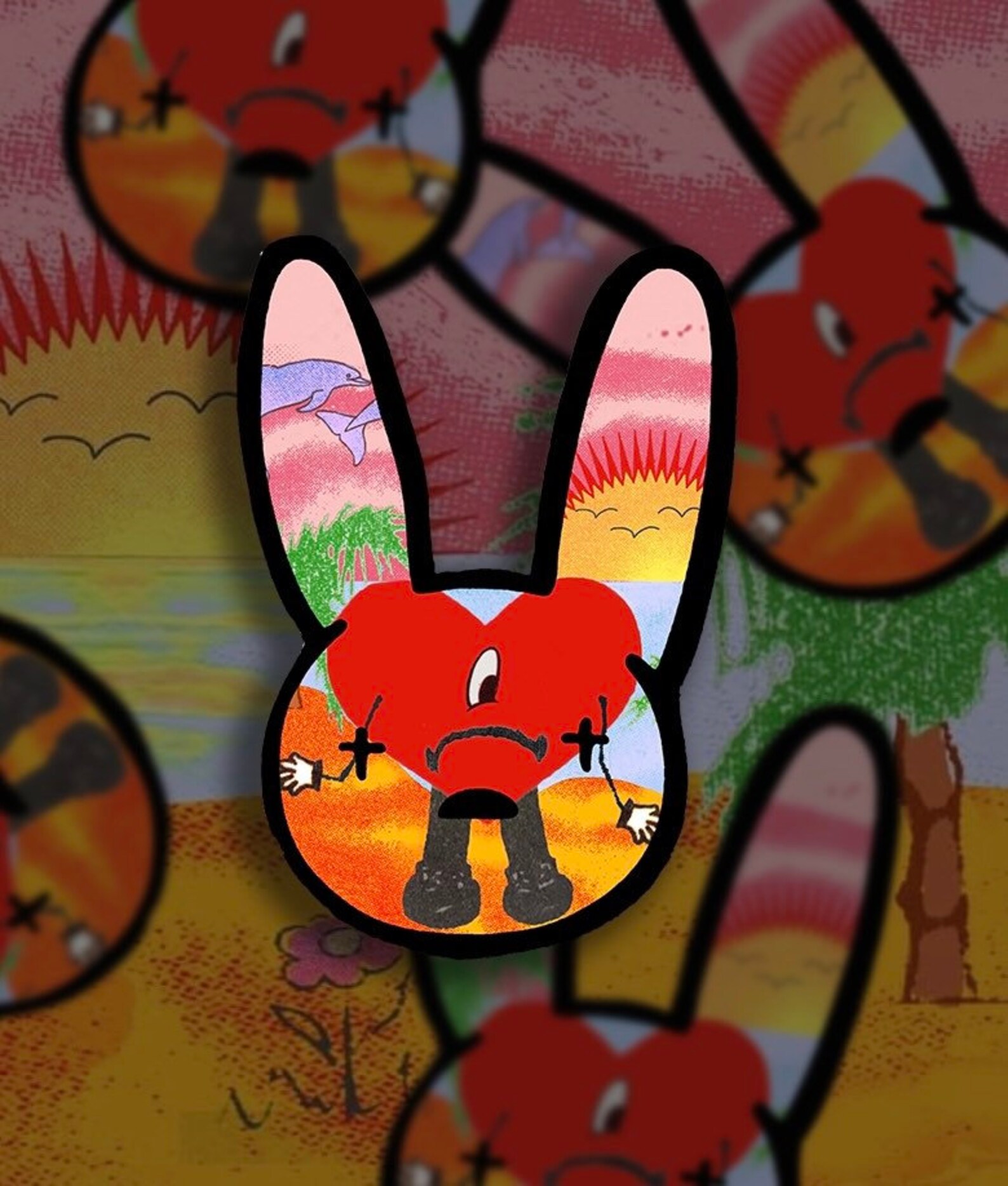 Un Verano Sin Ti Bad Bunny Logo sticker Bad Bunny New Album Etsy México