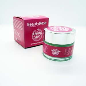 Face cream with 5 hyaluronic acids Beautyrose 50 ml Made in Italy with top quality natural ingredients