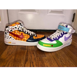 Disney Toy Story inspired custom hand painted Shoe | Nike Air Force 1 (high top)