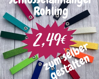 Rohling Schlüsselanhänger Blanko Schlüsselanhänger DIY Schlüsselanhänger zum basteln und selber gestalten I Schlüsselband basteln gestalten