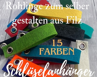 Rohling Schlüsselanhänger Blanko Schlüsselanhänger DIY Schlüsselanhänger zum basteln und selber gestalten I Schlüsselband basteln gestalten