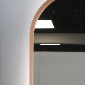Miroir ovale Cuivre Led image 1