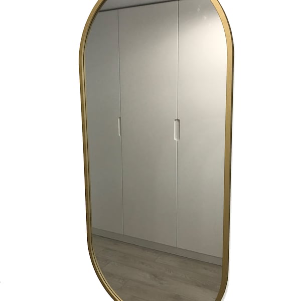 Miroir ovale Or