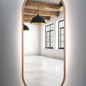 Miroir ovale Cuivre Led image 4