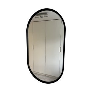 Ovale Spiegel Zwart afbeelding 2