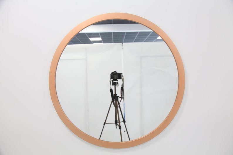 Round Mirror Copper zdjęcie 2