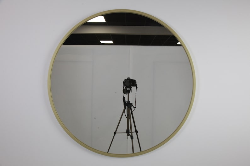 Miroir rond Or image 3