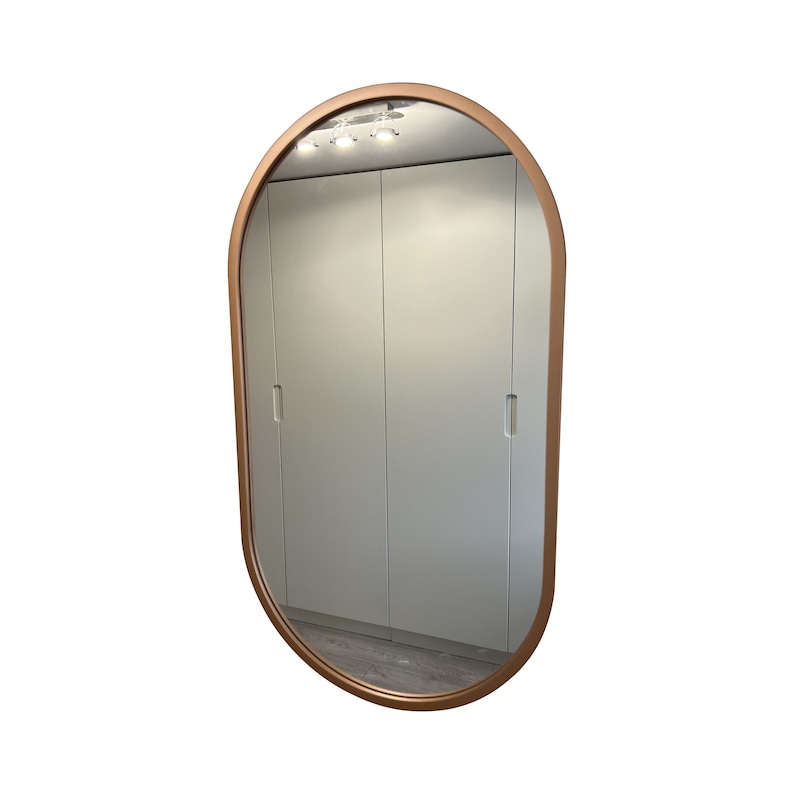 Miroir ovale en cuivre image 2