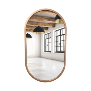 Oval Mirror Copper image 1