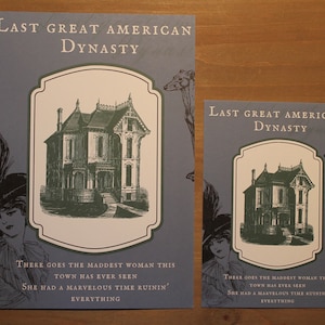 Last Great American Dynasty Karte|Taylor|A5| A6| Merch|Geschenk|Poster|Meer|Recyclingpapier||Lyrikkarte|Vintage Style|blau|Geschenk|Poster|