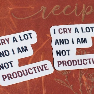 Taylor Lyric Sticker| I cry a lot| vinyl sticker| glitter eras| geschenkidee | humor| merchandise |laptop sticker|wasserfest