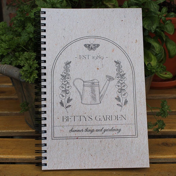 Notizbuch|Tagebuch|Bettys Garden| Damen| Folklore Style| Taylor Swift| Merchandising | Spiralgebunden| Weiß |Liniert|A5