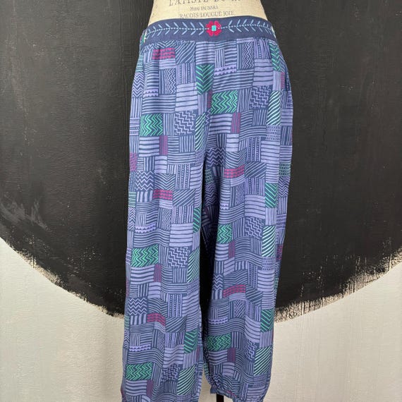 Pantalon Bleu Confort GUDRUN SJODEN Taille 2XL - Coupe Large En Jersey élastique