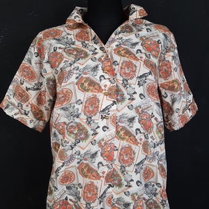 Cartão postal dos anos 70, foto, vestido vintage, impressão midi, novidade, raro, rosas de lótus, rosa, presente romântico, filme retrô, verão, laranja, bege, flor, saudação l