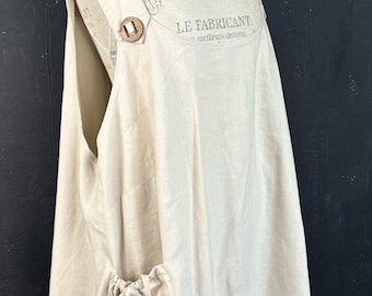 NWT Ulla Popken Grey Linen Mix Blouse - Minimalist Tunic with Pockets, 3XL