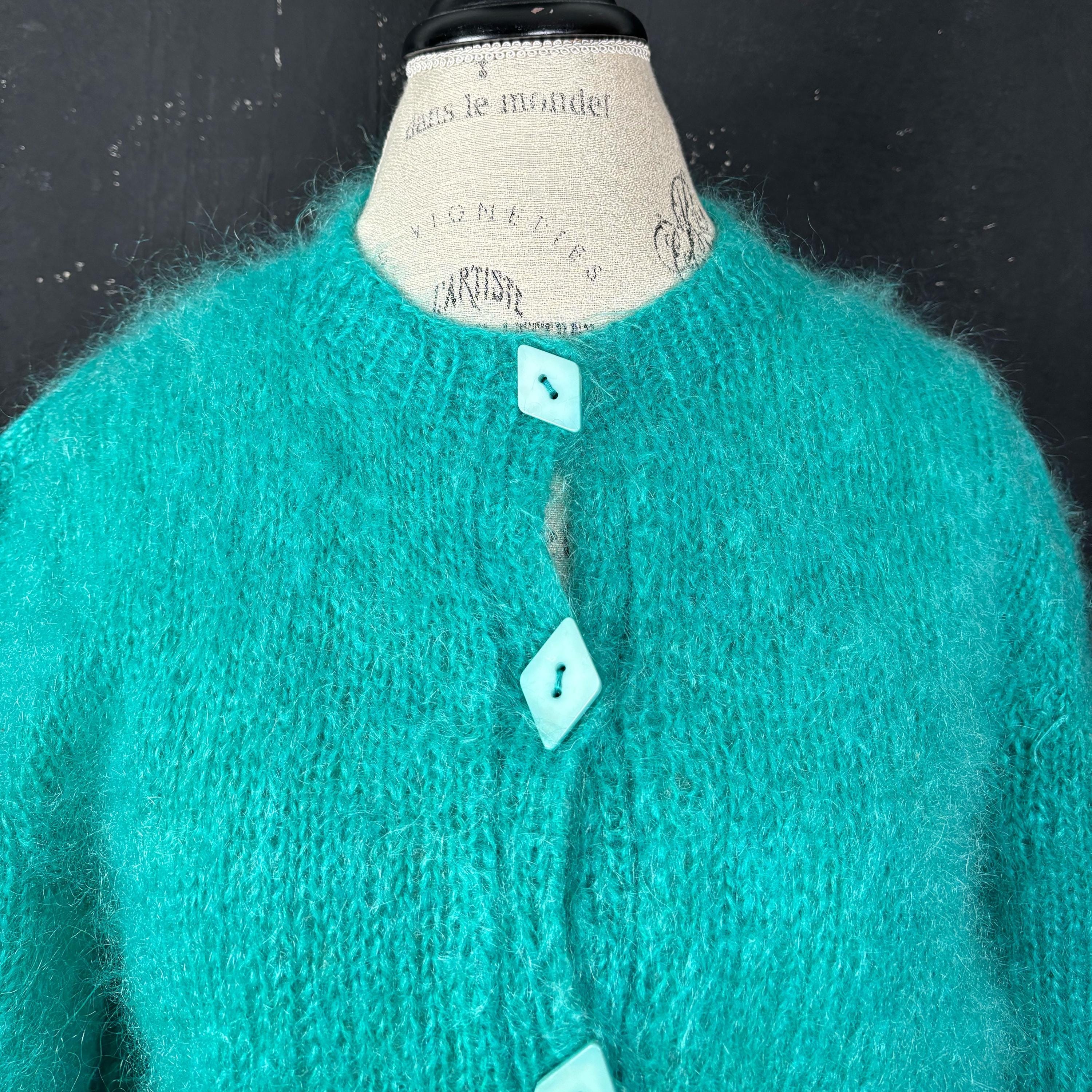 Vintage Mohair Cardigan - Etsy Vintage Mohair Cardigan - Etsy