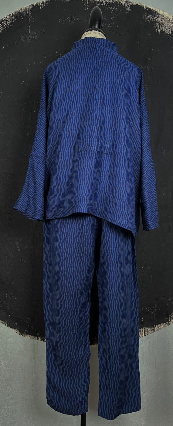 Gudrun Sjoden blue PANTS BLAZER jacket trousers s… - image 4