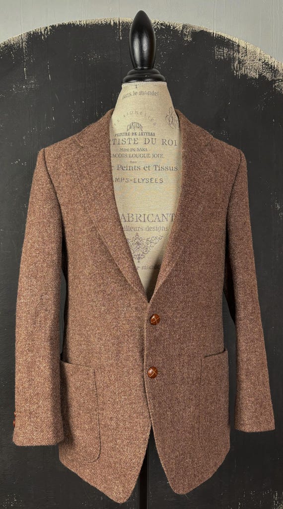 上質◎ 90s vintage Harris Tweed テーラード PM289 90s Harris Tweed BLAZER Jacket Brown Vintage Retro Nineties