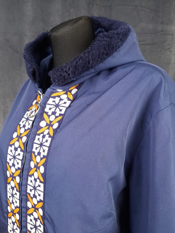 70s Diolen WINDBREAKER rain jacket sport embroide… - image 6
