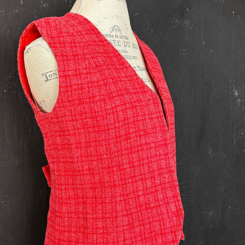 Vintage Woolen Tweed Vest