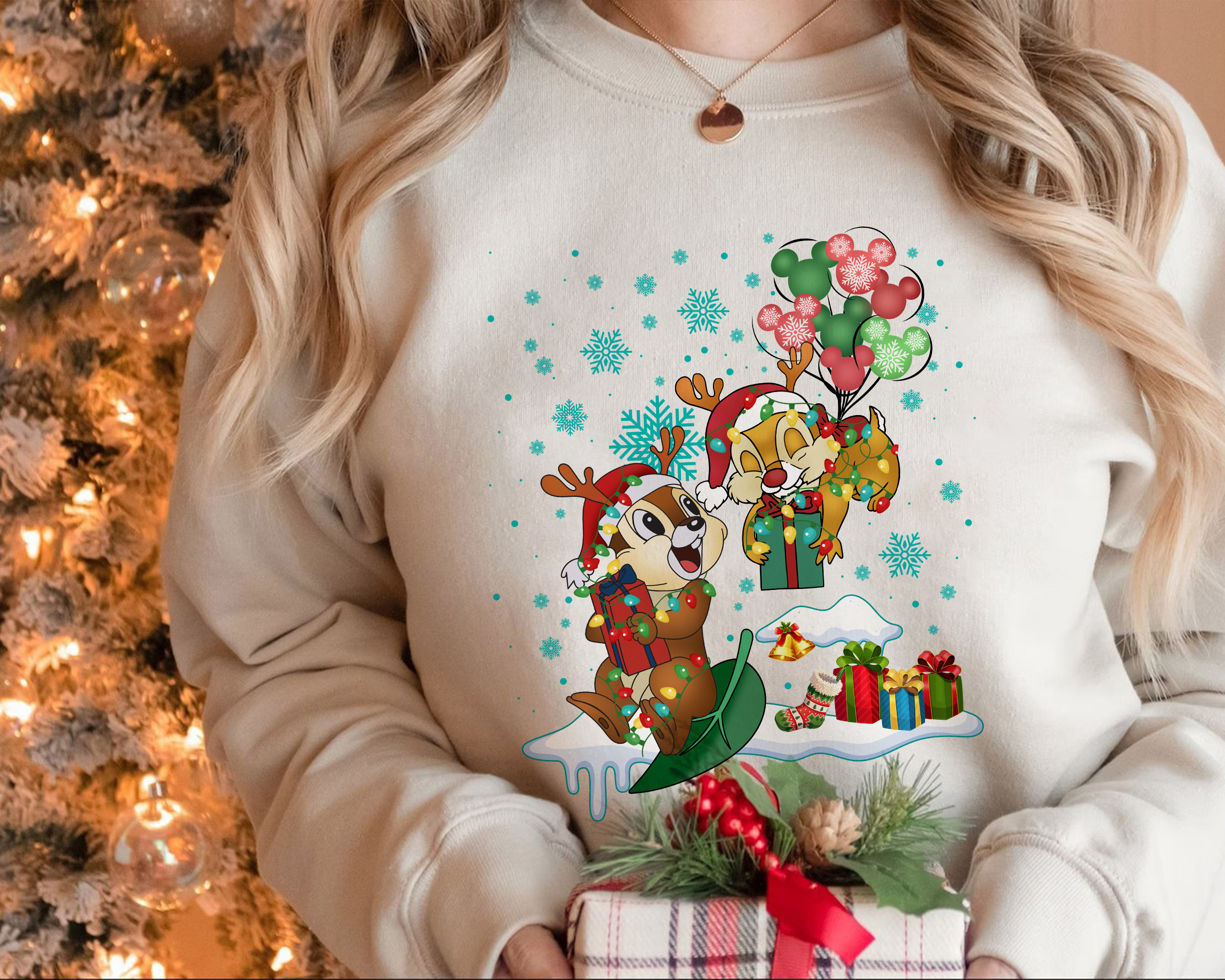 Discover Disney Chip & Dale Christmas Sweatshirt