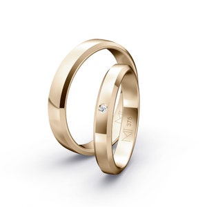 Rose Gold Wedding Rings | Modern wedding rings