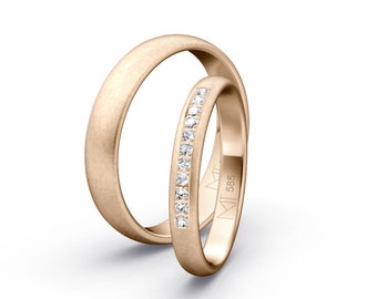 Rose gold wedding rings // Rose gold wedding rings
