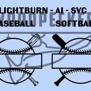 Baseball und Softball Schlüsselanhänger Datei. (LBRN2, AI, SVG)