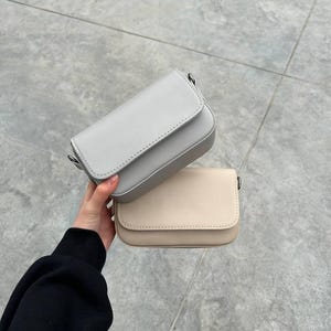Bolso de hombro, bolso de cuero hecho a mano, cuero sintético, billetera de cuero, bolso de mano de cuero, bolso bandolera pequeño, neceser, bolsos de noche