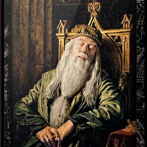 DuMbLEd0re _ Pôster de dormir, presente para amante de HaRRy p0teR, decoração de parede do mundo mágico, decoração de quarto de escritório em casa, pôster de filme, presente para fã