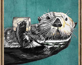 Your Butt Napkins My Lord Otter poster wall art home-decor