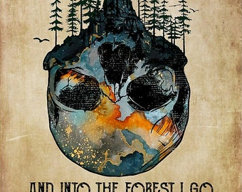 Poster In Metallo Latta Inga In The Forest – Gatto Con Frasi, 20x30 Cm, Decorazione Parete Retrò, Regalo Compleanno - 2