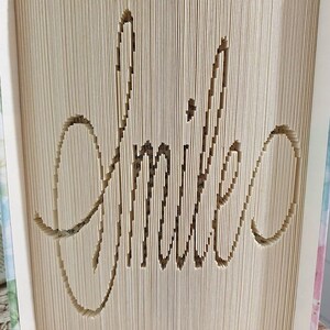 Book folding pattern SMILE