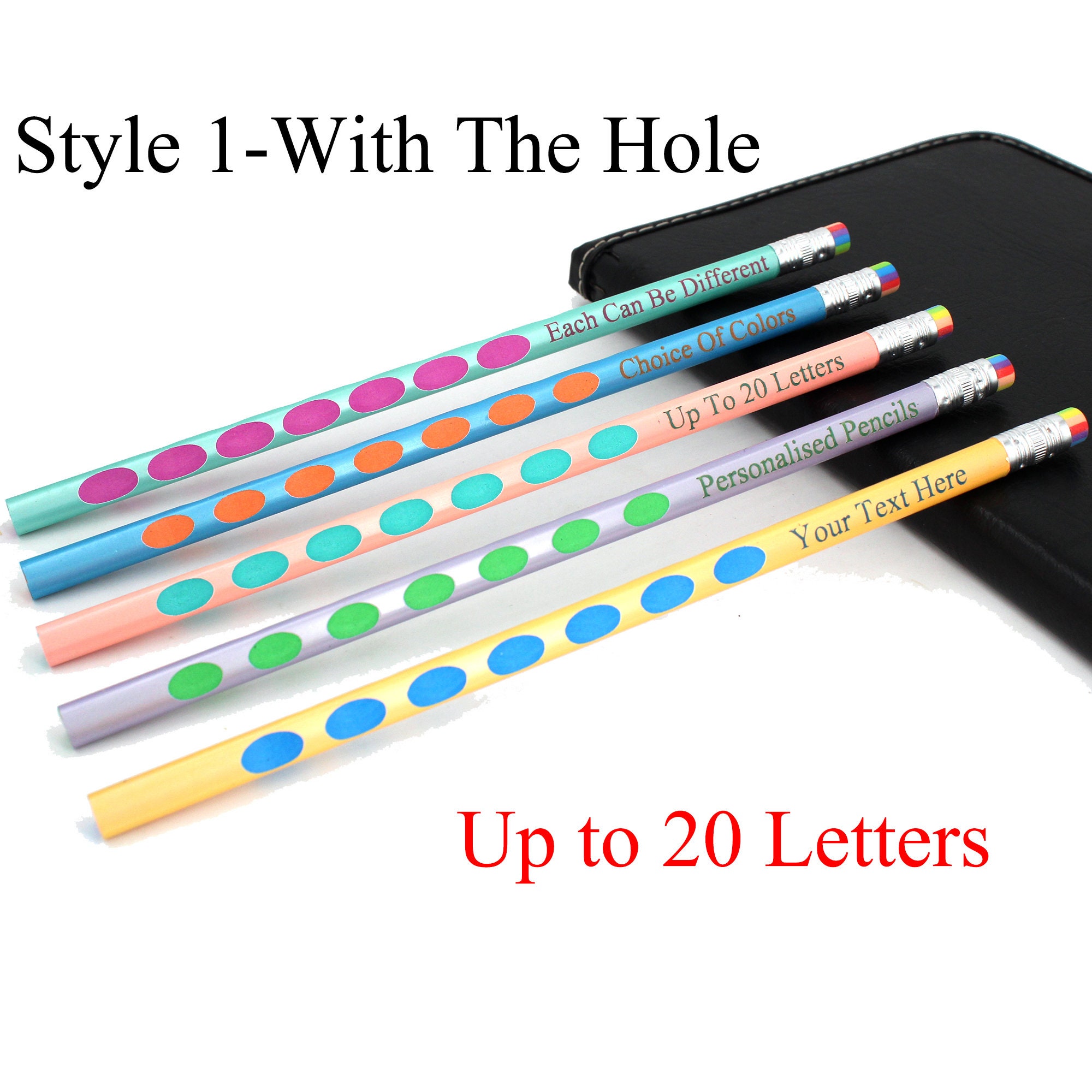 Personalized Pencils Set-Custom Triangle Name Pencils,Printed with your own message, First Day of School Gift, personalized pencils for kids