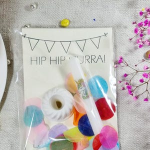 Licorne HIP HIP HURRAY petit cadeau d'anniversaire, mini cadeau collègue petite attention cadeau de remerciement souvenir mini kouglof