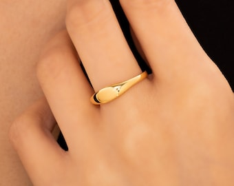 14K Golden Wedding Ring, Golden Ring, Promise Ring, Engagement, Royal Ring, Special Design, Golden Gift Ring, Gift for Mother Day, Mom Gift